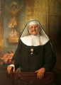 Mother  Angelica, Worldwide Television Personality
Hanceville, Alabama
Oil on canvas 58" x 42"
