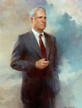 Dr. James R. Schlesinger
1st United States Secretary of Energy
Washington, D.C.
 Oil on canvas 50" x 38"