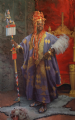 His Majesty the Alaafin of Oyo, Nigeria
Oil on canvas