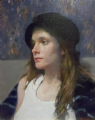 Woman in a Black Hat
Oil on linen 17" x 14"