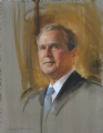 President George W. Bush
George Bush Presidential Library & Museum
College Station, Texas
                   Oil on canvas 26" x 20"