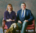 O. Stuart Chase,Headmaster
Eaglebrook School, Deerfield, Massachusetts
Wife Monie & Lupe
Oil on canvas 46" x 50"