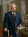 The Honorable Robert C. Byrd, U.S. Senator
Majority Leader (1977-1981) (1987-1989)
Leadership Portrait Collection
United States Capitol, Washington, D.C.
Oil on linen 54″ x 36″
