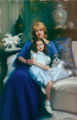 Mrs. Godfrey and Daughter
Oil on canvas 44″ x 66″