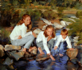 Rachel, Sharon and Jessica
Oil on canvas