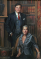 Mr. and Mrs. Patrick Calhoun
Little Rock, Arkansas
Oil on canvas 50″ x 36″