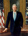 The Honorable William Jefferson Clinton
42nd President of the United States
Official White House portrait, Washington, D.C.
Oil on linen 58" x 48"
