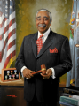 Congressman Charles B. Rangel
Chairman, Ways and Means Committee
Cannon House Office Building, Washington, D.C.
Oil on Linen 56" "x 44""