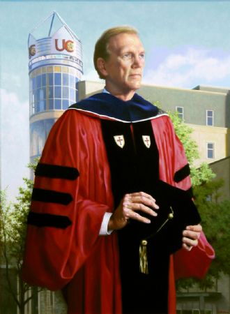 Dr. Edwin H. Welch
President, University of Charleston
 Charleston, West Virginia
Oil on canvas 50" x 40"