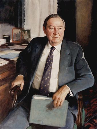 Joseph Allbritton, Chairman & CEO
Riggs National Bank, Washington, D.C.
Oil on canvas 39" x 28"