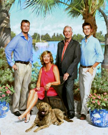 The Weare Family
Oil on canvas 55 x 45"